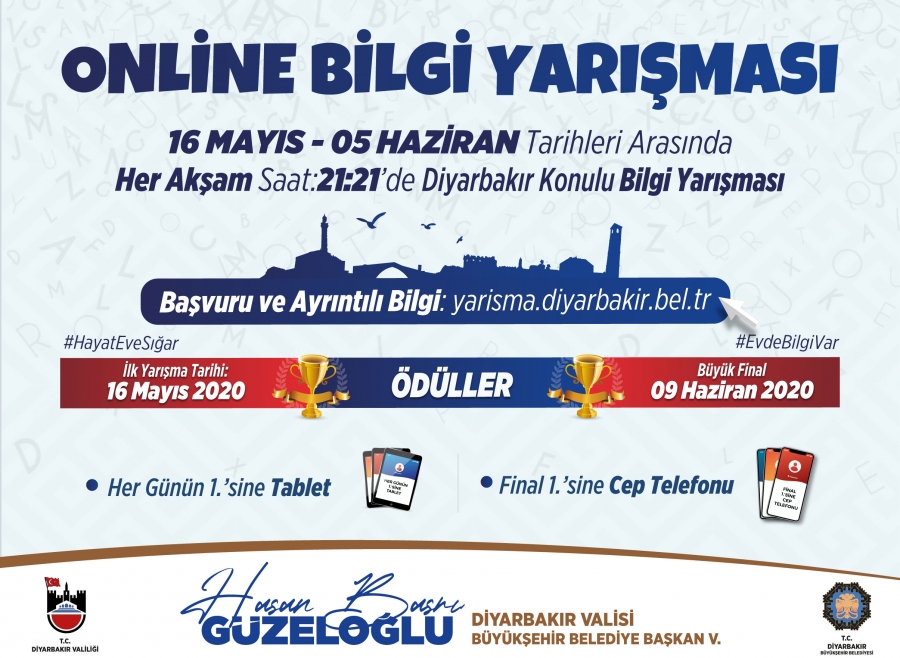 Diyarbakır Büyükşehir Belediyesi ödüllü bilgi yarışması düzenliyor