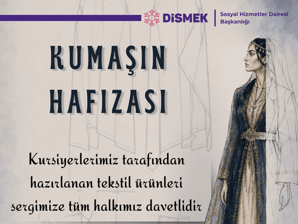  Kursiyerlerin emekleri ‘Kumaşın Hafızası Sergisi’nde buluşuyor