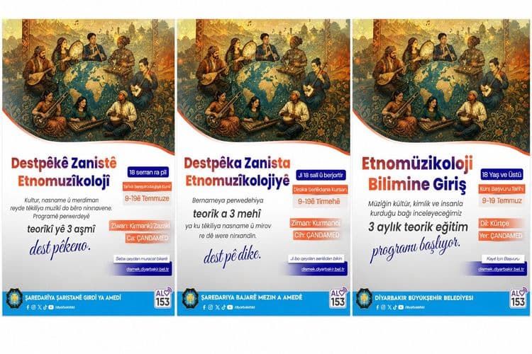 Kürtçe etnomüzikoloji kursu başlıyor