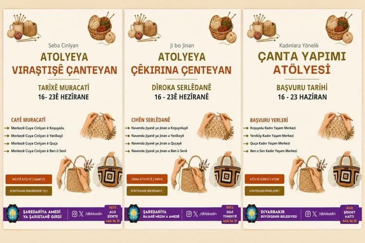 Kadınlara yönelik ücretsiz Çanta Yapımı Atölyesi başlıyor