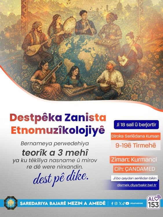 Kürtçe etnomüzikoloji kursu başlıyor 2