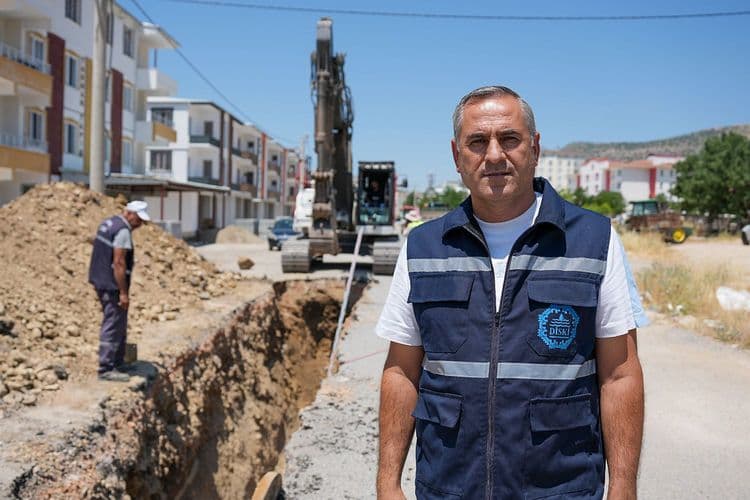 DİSKİ, Hani’de yeni yerleşim alanları için kanalizasyon hattı çalışması başlattı 2