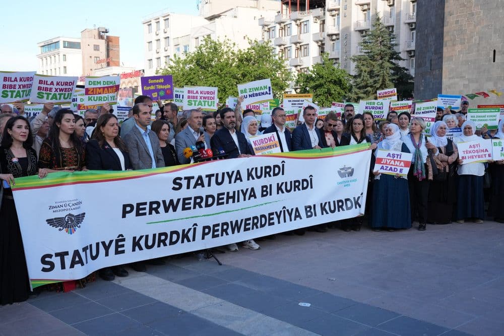Eşbaşkan Hatun, Kürt Dil Bayramı açıklamasına katıldı