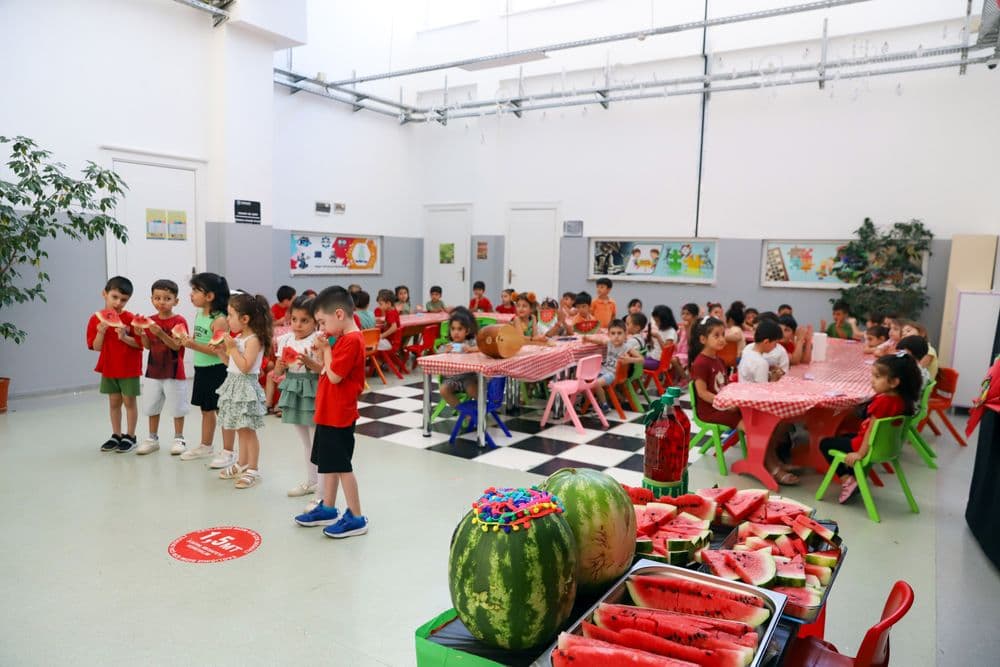 Çocuklar Karpuz Şenliği'nde hem eğlendi hem öğrendi