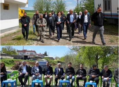 Eşbaşkanlar Sur’un kırsal mahallelerinde yurttaşları dinledi