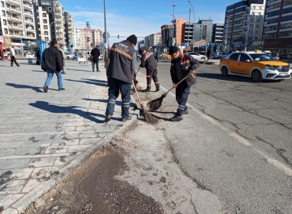 Li Seranserê bajêr xebatên paqijiyê yên berfireh