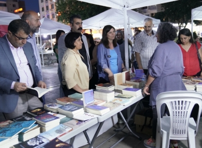 Eş Başkanlardan Kürtçe Kitap Günleri’ne destek ziyareti