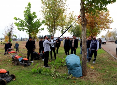 Üniversite öğrencileri sahada budama tekniklerini uygulamalı öğrendi