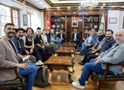 Hunermend û Beşdaranê Panelî Şaredarîya ma Zîyaret Kerd