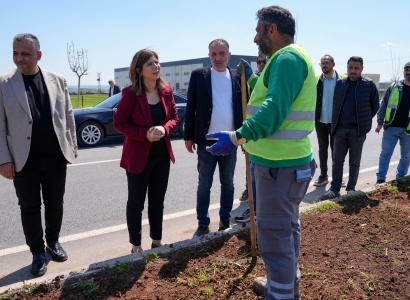 Eşbaşkan Bucak, kentte yürütülen çalışmaları yerinde inceledi