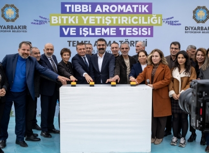 Tıbbi Aromatik Bitki Yetiştiriciliği ve İşleme Tesisi’nin temeli atıldı