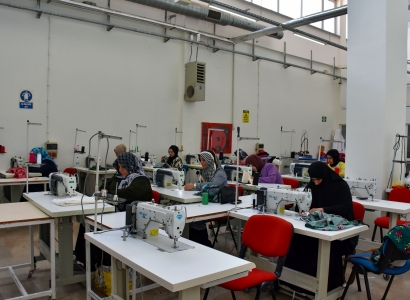 Tekstil kursları kadınlardan ilgi görüyor