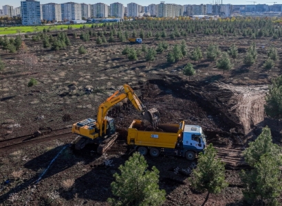 Kentin en büyük parkında çalışmalar başladı