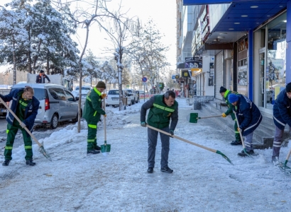 Li dijî berf û qeşagirtinê xebatên paqijkirina peyarêkan