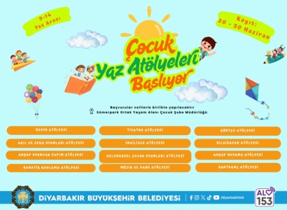 Atolyeyên havînê ji bo zarokan dest pê dikin!