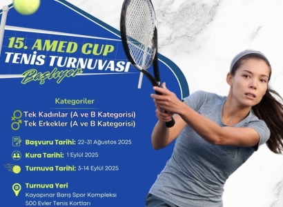 15. Amed Cup Tenis Turnuvası kayıtları başladı