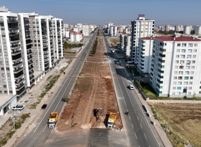 60 bin metrekarelik alanda peyzaj çalışması