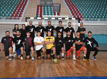 Tîma Hentbolê ya Şaredariyê bi armanca Lîga Super amadekariyên xwe didomîne