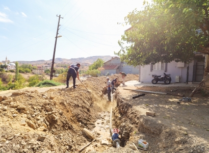 Li taxa Karşiyaka ya Çingûşê xeta ava vexwarinê hat nûkirin