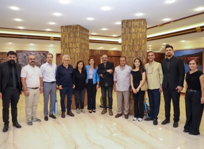 Eşbaşkan Bucak, sanatçıları ağırladı