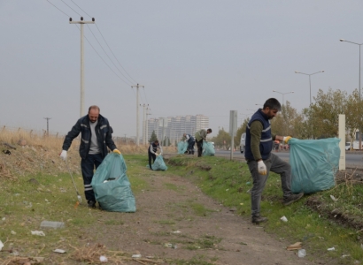 Kent girişleri temizleniyor
