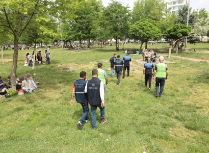 Çevre sağlığı için Newroz Parkı'nda denetim