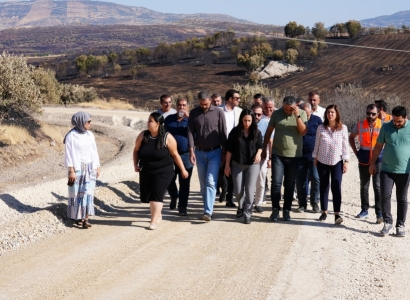 Eşbaşkan Bucak, Lice’deki yol çalışmasını yerinde inceledi