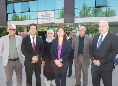 Hevşaredar Bucak li nexweşxaneyê serdana Îsmaîl Beşîkçî kir