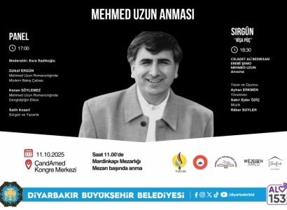 Mehmed Uzun dê li Amedê bê bibîranîn