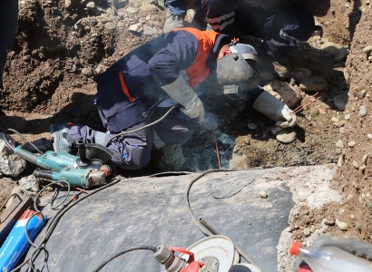 DİSKİ, ana isale hattındaki arızayı onarmak için çalışmalara başladı