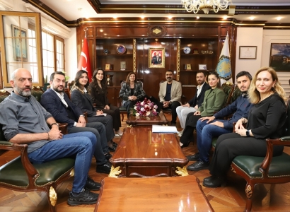 İçmimarlar Odasından Eş Başkanlara ziyaret