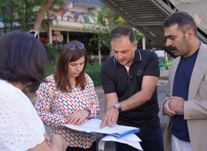 Eşbaşkanlar, Selahaddin Eyyubi Bulvarı’ndaki çalışmayı inceledi