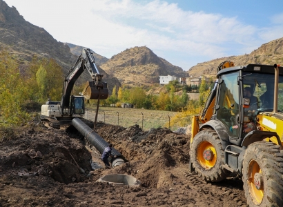 Avên darêtî yên Çermûgê bi tora kanalîzasyonê tên berterefkirin