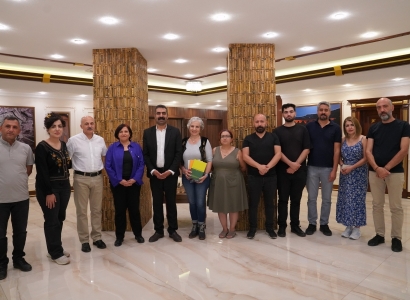 Eşbaşkan Hatun, sanatçıları ağırladı