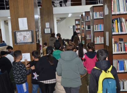 Çocuklar kütüphaneyle tanıştı