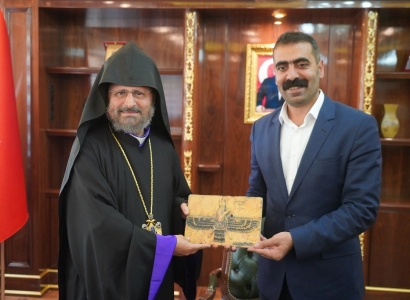 The Second Patriarch of the Armenians of Turkey visited Co-Mayor Doğan Hatun