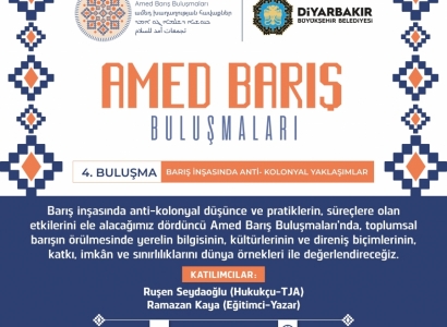 Civîna çarem a civatên aştiyê ya Amedê di 28ê kanûnê de ye