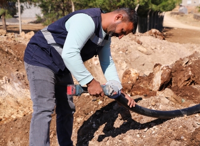 Çınar’da 5 bin metre yeni içme suyu hattı döşendi