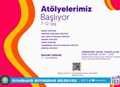 Atolyeyên havînê yên zarokan dest pê dikin