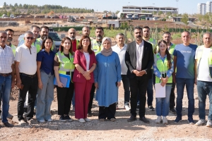 Eşbaşkanlar, park çalışmaları ve proje alanlarını inceledi