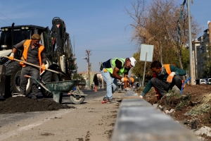 Karacadağ Caddesi modern bir görünüme kavuşuyor