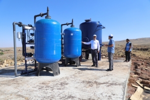 Bağlar Sakallı mahallesinde paket içme suyu arıtma tesisi yapılıyor