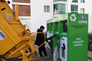 Recyclable waste from 15 housing estates fed into recycling system