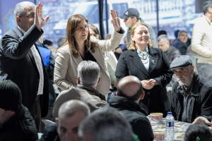 Co-Mayors Meet Residents at Ramadan Iftar Tents