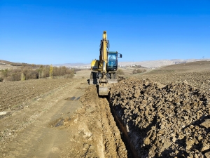 DİSKİ, Silvan’da 2 bin metrelik içme suyu hattı döşedi