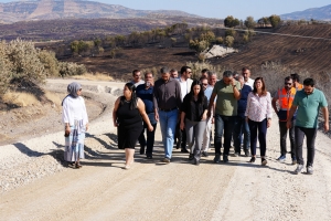 Eşbaşkan Bucak, Lice’deki yol çalışmasını yerinde inceledi