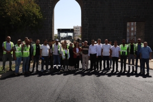Hevşaredar Bucak, xebatên asfaltê li cî de kontrol kir