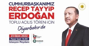 Erdogan bo projeyên Şaredariya Bajarê Mezin tê Diyarbekirê