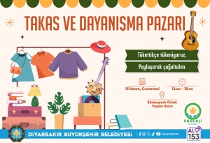 ‘Takas Pazarı’ etkinliği düzenlenecek