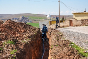 Li Qerh&ecirc;ta &Ccedil;inar&ecirc; xebata xeta ava vexwarin&ecirc; bi daw&icirc; b&ucirc;